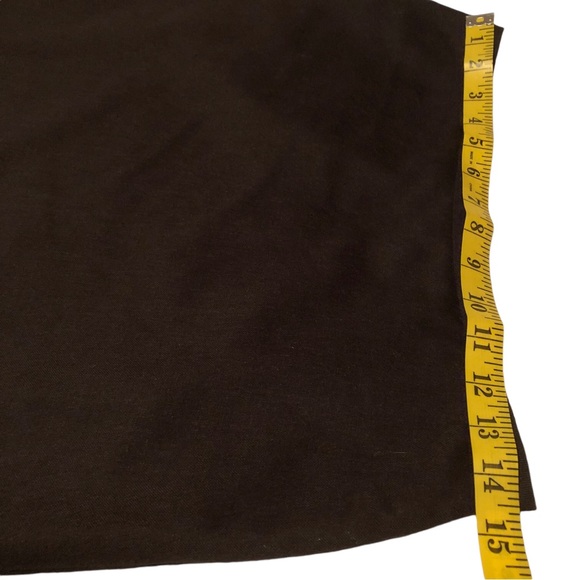 ANN TAYLOR LOFT Women’s Brown Wool Blend Pencil Skirt With Bottom Ruffle Size 6P - Picture 4 of 8
